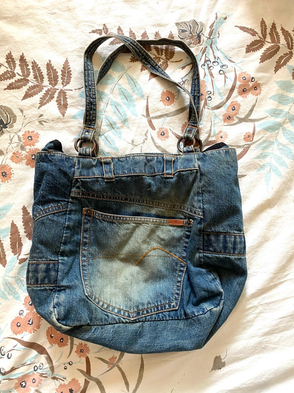 Faded Denim Y2K American eagle tote 💙